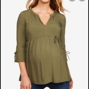 🎉 Maternity B1G1 FREE 🎉 Green Motherhood Blouse